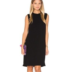 Vince Sleeveless Shift Crepe Dress